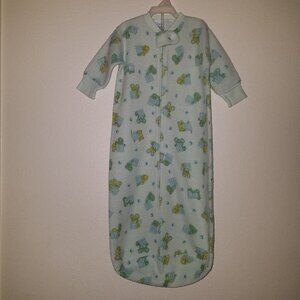 VTG Carter's Blue Blocks Animals Sleep Sack (up to 26 lb) Mouse Cat Bear PILLING